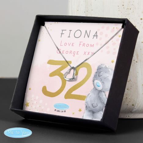 Personalised Me to You Birthday Sentiment Silver Tone Necklace Extra Image 1